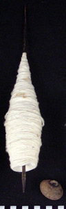 Thumbnail of Cotton Yarn on Spindle (2000.01.0451C)