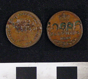 Thumbnail of Coin: British Ceylon, 1/2 Farthing (1971.15.3285)