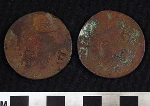 Thumbnail of Coin: Copper Coin with Multiple Greek C/Ms (1971.15.3297)