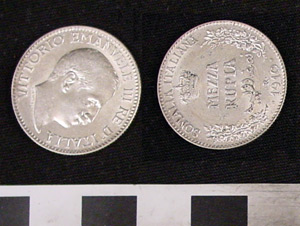 Thumbnail of Coin: Italian Somaliland, Mezza Rupia (1971.15.3325)
