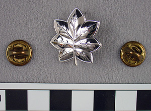 Thumbnail of WAVES Uniform Oak Leaf Pin Insignia (1998.06.0192)