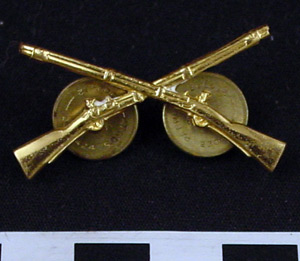 Thumbnail of U.S. Army Officer Insignia Pin: Infantry (1998.07.0026)