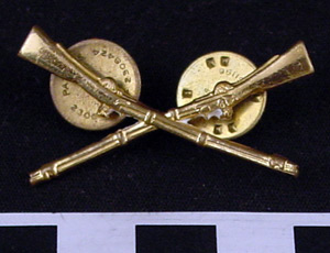 Thumbnail of U.S. Army Officer Insignia Pin: Infantry (1998.07.0029)