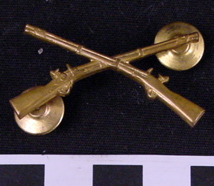 Thumbnail of U.S. Army Officer Insignia Pin: Infantry (1998.07.0030)