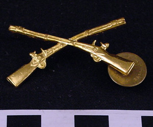 Thumbnail of U.S. Army Officer Insignia Pin: Infantry (1998.07.0031)