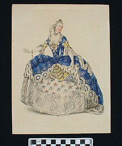 Thumbnail of Print: Woman in Blue Dress (1900.30.0006)
