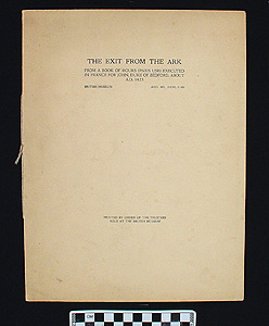 Thumbnail of Reproduction Folio: The Exit From the Ark (1900.48.0002)