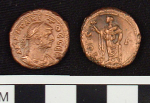 Thumbnail of Coin: Roman Empire, Billon Tetradrachm of Tacitus (1900.63.0524)