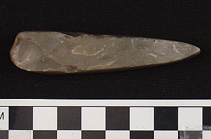 Thumbnail of Stone Tool: Pressure Flaked Blade (1915.07.0020)