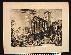 Thumbnail of Reproduction Etching: The Temple of Hercules (1952.06.0002)
