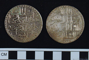 Thumbnail of Coin: Ottoman Silver Altmishlik (1971.15.1659)