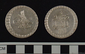Thumbnail of Coin:  Ottoman Silver Kurus, Year 4  (1971.15.1671)