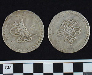 Thumbnail of Coin: Ottoman silver Altmishlik (1971.15.1721)