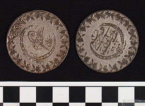 Thumbnail of Coin: Ottoman Empire, 1/2 Altmishlik (1971.15.1740)