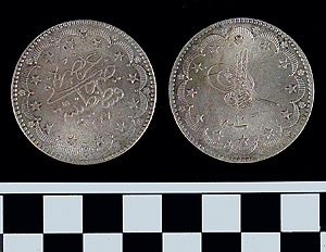 Thumbnail of Coin: Ottoman Silver 1 1/2 Kurus (1971.15.1760)