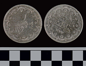 Thumbnail of Coin: Ottoman Silver 1 1/2 Kurus (1971.15.1761)