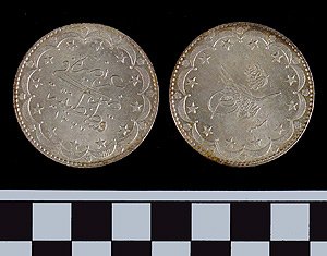 Thumbnail of Coin:  Ottoman Silver 1 1/2 Kurus (1971.15.1766)