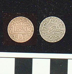 Thumbnail of Coin: Moroocco, 1320 AH (1971.15.1938)