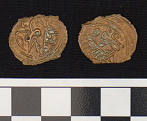 Thumbnail of Coin: Tripoli, brass, reign of  Mahmud II (1222-1253 AH) (1971.15.4030)