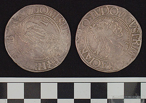Thumbnail of Louis I of Bohemia Silver Joachimsthaler (Gulden Groschen) Coin (1981.04.0031)