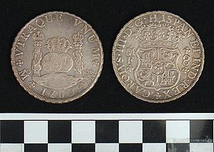 Thumbnail of Charles III of Spain Colonial Silver Eight Reales Coin (1981.04.0033)