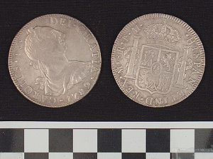 Thumbnail of Charles IV of Spain Colonial Silver Eight Reales Coin (1981.04.0034)