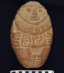 Thumbnail of Huaraz Carving in the Form of a Woman and Child  (1990.10.0077A)