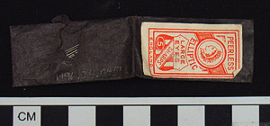 Thumbnail of Pin Packet from Parfleche Sewing Kit: "Peerless Ellipic Large Eyes Sharps" (1996.24.0454C)