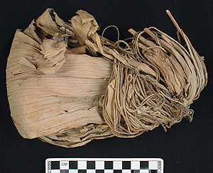 Thumbnail of Contents of Vessel: Fiber Bundle with Bone and Teeth Fragments (2000.01.0610B)