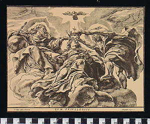 Thumbnail of Reproduction Woodcut: The Coronation of the Virgin (2006.01.0001)