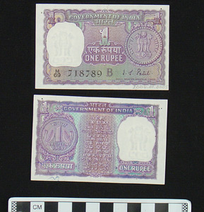 Thumbnail of Bank Note: Republic of India, 1 Rupee (2006.01.0005)