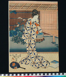 Thumbnail of Woodblock Print: Ukiyo-e, A Tea Party by Toyokuni II (1900.43.0019B)