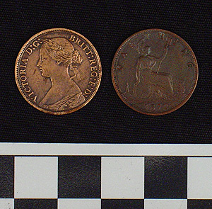 Thumbnail of Coin: England, Farthing, Copper (1965.01.0103)