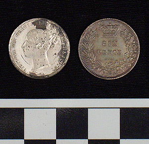 Thumbnail of Coin: England, 6 Pence  (1965.01.0104)