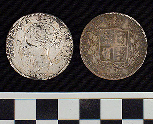 Thumbnail of Coin: England, 1/2 Crown (1965.01.0106)