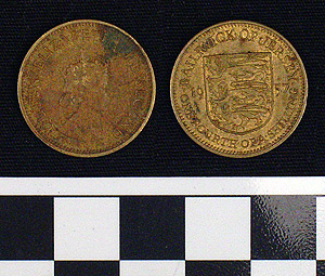 Thumbnail of Coin: Jersey, One Fourth of Shilling (1978.06.0059)