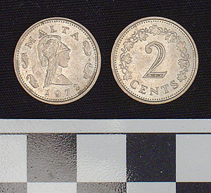 Thumbnail of Coin: Malta, 2 Cents (1978.06.0075)