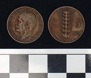 Thumbnail of Coin: Italy, 5 Centesimi (1978.06.0077)