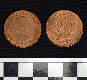 Thumbnail of Coin: Half Penny (1978.06.0095)