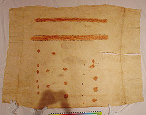 Thumbnail of Peleacon Bark Cloth Costume (2000.01.0880)