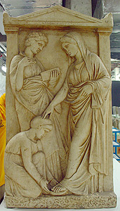 Thumbnail of Plaster Cast: Grave Stele of Ameinokleia (1900.11.0002)