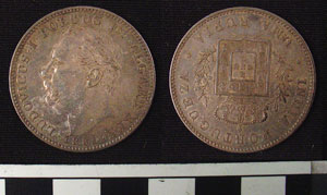 Thumbnail of Coin: Portuguese India, 1 Rupia (1900.96.0004)