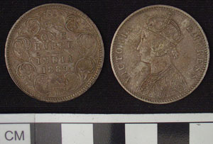 Thumbnail of Coin: British India, 1 Rupee (1900.96.0007)