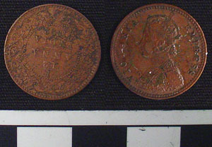 Thumbnail of Coin: British India, 1/12 Anna Copper (1900.96.0012)