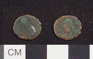 Thumbnail of Coin: AE 4 of late Roman Empire (1984.16.0019)