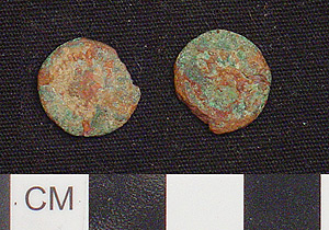 Thumbnail of coin:  AE4, heavily corroded (1984.16.0030)