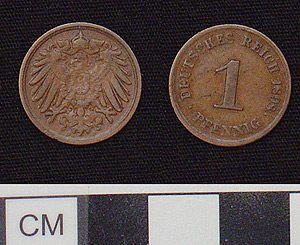 Thumbnail of Coin: Deutsches Reich, 1 Pfennig (1984.16.0252)