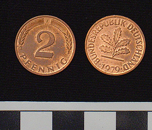 Thumbnail of Coin: Federal Republic of Germany, West Germany, 2 Pfennig (1984.16.0253)