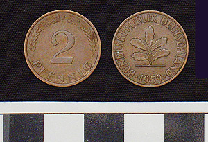 Thumbnail of Coin: Federal Republic of Germany, West Germany, 2 Pfennig (1984.16.0254)