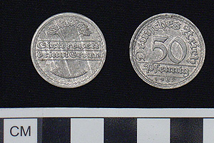 Thumbnail of Coin: 50 Pfennig (1984.16.0259)